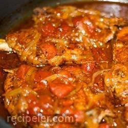 Tomato Pork Loin Chops