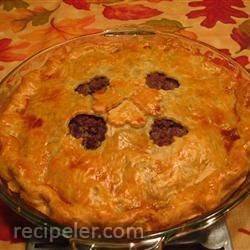 Traditional French Canadian Tourtiere