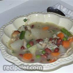 Turkey Frame Vegetable Soup