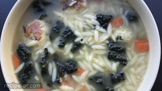 Turkey talian Wedding Soup with Kale