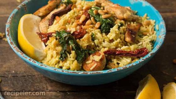 Tuscan Chicken Skillet with Kale & Sun-Dried Tomatoes