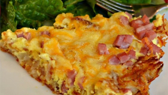 Upside-down Ham And Cheese Quiche