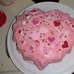valentine heart cake