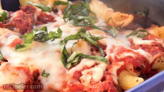 Venison Mostaccioli Casserole