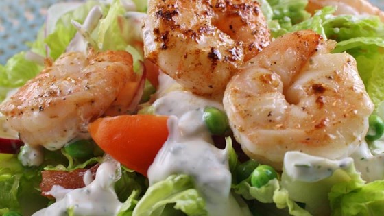 warm shrimp salad