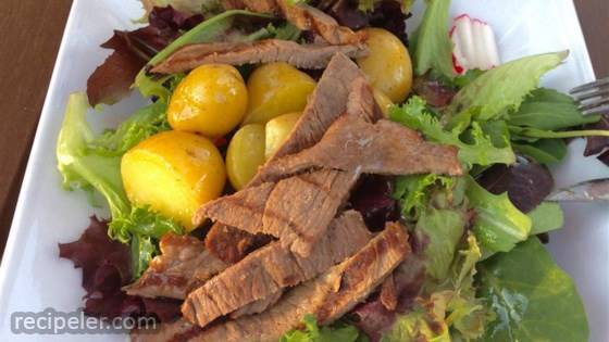 Warm Steak and Potato Salad