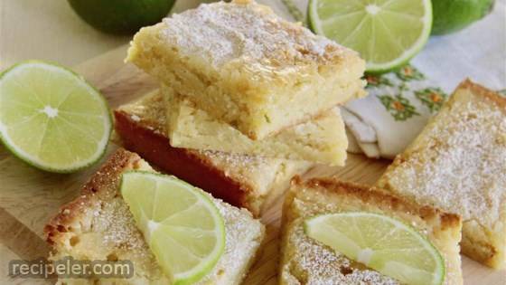 White Chocolate Lime Blondies