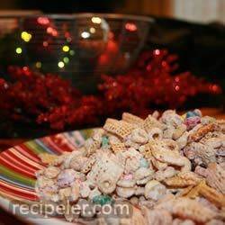 white chocolate party mix