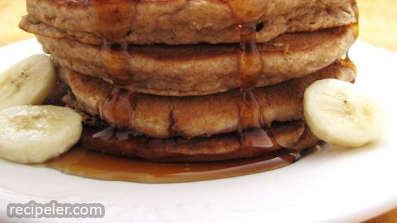 Whole Wheat, Oatmeal, And Banana Pancakes