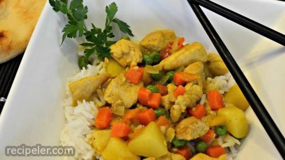 Yellow Curry Chicken with Jasmine Rice