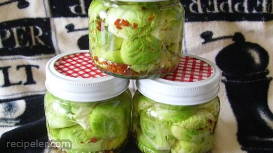 Zesty Pickled Brussels Sprouts