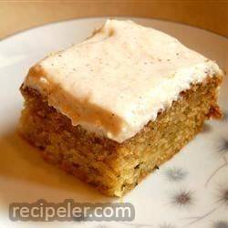 Zucchini Cake With Cream Cheese Applesauce Cing