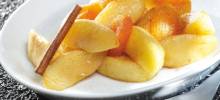 actifried apples with apricots and almonds