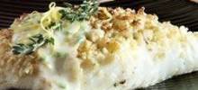 Almond-Crusted Halibut Crystal Symphony