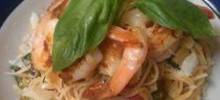 Angel Hair Pasta with Shrimp and Basil