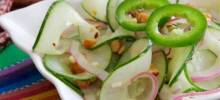Asian-nspired Cucumbers with a Kick