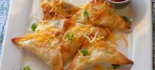Baked Jalapeno Chicken and Cheese Wontons