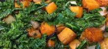 Balsamic Butternut Squash with Kale