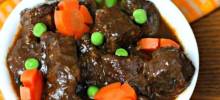 Beef Stew with Carrot Flowers