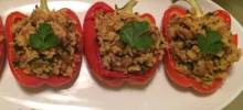 Bela's Stuffed Red Bell Peppers