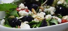 blackberry spinach salad