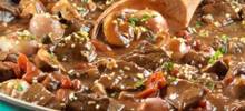 Braised Beef with Shallots and Mushrooms