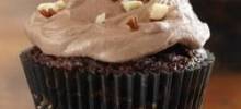 brownie cupcakes with hazelnut buttercream