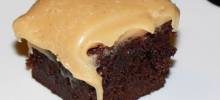 brownies with peanut butter fudge frosting