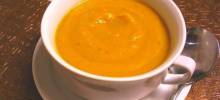 Butternut Squash Soup with Persimmon