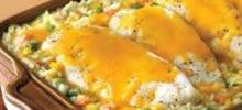 campbell's&#174; cheesy chicken and rice casserole