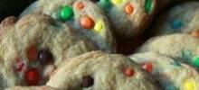 candy-coated milk chocolate pieces cookies