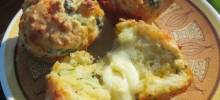 cheesy asparagus caper muffins