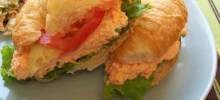 Chicken and Red Bell Pepper Salad Sandwiches