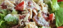 Chicken Salad with Bacon, Lettuce, and Tomato
