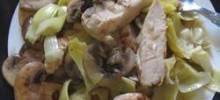 Chicken With Portobello Mushrooms and Artichokes