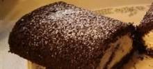 chocolate-banana cake roll