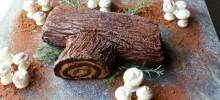 chocolate yule log