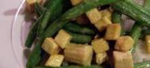 Coconut Curried Tofu with Green Beans and Coconut Rice