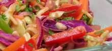 colorful coleslaw with a kick