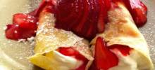 Creamy Strawberry Crepes