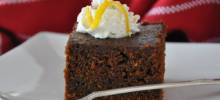 dark gingerbread with maple whipped cream