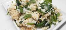 Delicious Spinach Rice with Feta