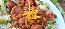 Dogs 'n' Beans Rice Bowl
