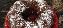 double chocolate brownie cake