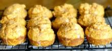 easy pancake mix muffins with pumpkin and ginger