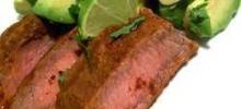 Flat ron Steak with Three Pepper Rub
