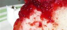 fresh strawberry upside down cake