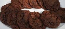 gluten-free double chocolate cookies