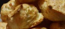 gougeres with ham