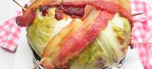 grilled cabbage with bacon